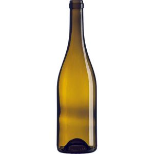 Botellas de Vino Borgoña de 750 ml, Color <span class=keywords><strong>Verde</strong></span> Antiguo Transparente, con Base Redonda, con Corcho - Product Image 2