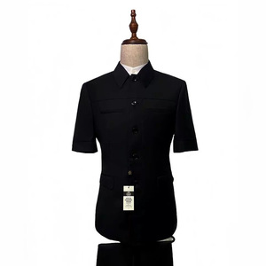 Costume de Bureau Formel pour <span class=keywords><strong>Homme</strong></span> Tenue de Marié à Manches Courtes <span class=keywords><strong>Blazer</strong></span> et Pantalon Ensembles de Costumes d'Affaires pour Hommes - Product Image 4