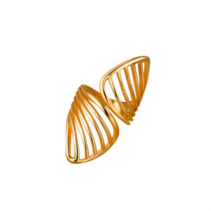 Fashion <b>Rings</b> 316L Stainless Steel PVD <b>Gold</b> Plating Sustainable Resistant Design - Product Image 2