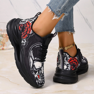 Chaussures de sport pour femmes, baskets de course athlétiques à plateforme, design personnalisé, style chunky, pour l'été et la marche - Product Image 5