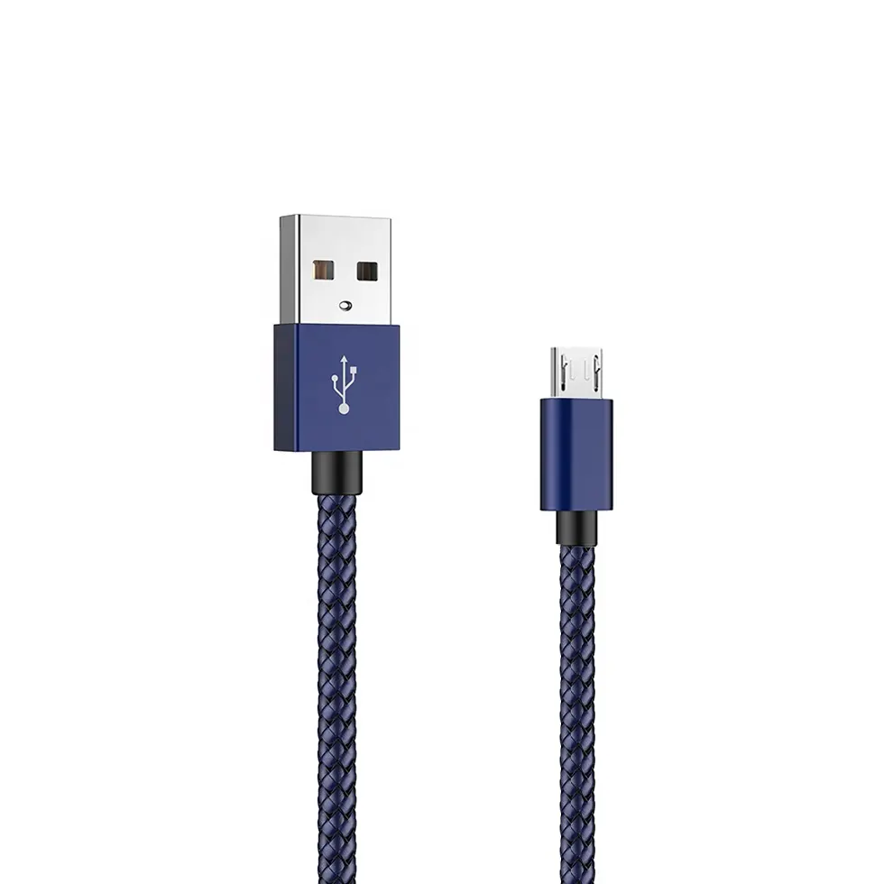 2023 새로운 나일론 꼰 미르코 꼰 케이블 usb 데이터 케이블 고속 충전기 케이블 범용 휴대 전화