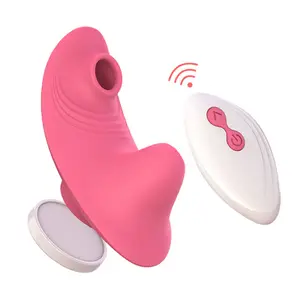 Wholesale Sexy Female Clit Sucking Vibrator Remote Control Underwear Panties with Vibrating Clitoris Sucker for Women