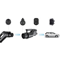 Nouvelle station de recharge pour véhicules électriques WallBox ultra-mince 20 kW DC, norme nationale, adaptateur GBT+CCS2, câble de 5 m, entrée 200-220 V