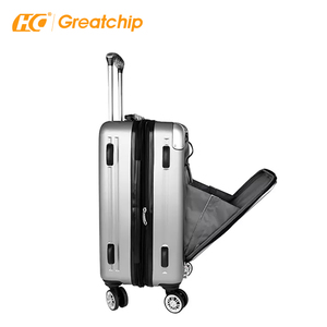 Valise trolley 100% aluminium, matériau PC pur, double verrouillage, extensible, pour ordinateur portable, avec roulettes - Product Image 5