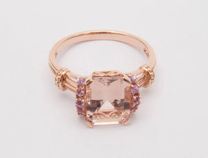 Morganite <b>Ring</b> Care Flower Shape Morganite Cubic Zirconia <b>Ring</b> Morganite <b>Ring</b> Jcpenney - Product Image 4