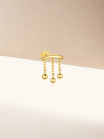 Canner Gold Nouveauté Boucles d'oreilles en argent S925 pour femme, avec pendentif boule, style luxe léger, très demandées, polyvalentes, bijoux de piercing d'oreille