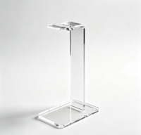 Support d'écouteurs en acrylique transparent de haute qualité, sur mesure, livraison rapide, bords lisses, fabrication en usine