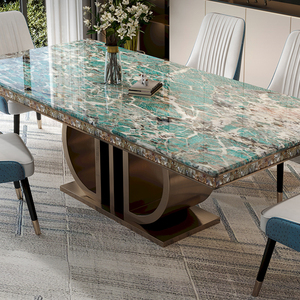 Tavolo da Pranzo Moderno di Design, Tavolo da Pranzo Economico, Tavolo da Pranzo Rettangolare Bianco - Product Image 4