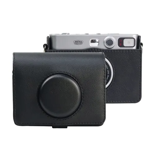 2022 On Sale Hot Camera Accessories Retro Full Body Camera Case PU Leather Camera Bag with Strap for FUJIFILM instax mini Evo