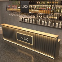 Réception de style industriel Matériau MDF Hôtel Appartement Restaurant Barbecue Magasin Caissier Coin Vente en gros