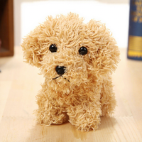 Adorable Peluche Chiot Brodé Réaliste avec Fonction Anti-Stress, Tissu Polyester Ultra Doux pour Enfants, Décoration Maison, Cadeau