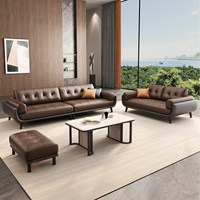 Canapé de bureau de style italien, réception, détente, simplicité, modernité, négociation commerciale, ensemble de table basse pour salle VIP