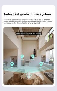 Yüksek Kaliteli 4MP CMOS Sensörlü Ev Tipi Mini PTZ Kamera Tam Renkli Gece Görüşü Hareket Algılama Bulut/TF Kart Depolama İç Mekan 360 - Product Image 6