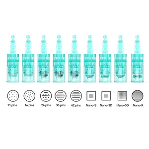 Cartuchos de microagujas verdes para <span class=keywords><strong>Dr</strong></span> <span class=keywords><strong>Pen</strong></span> A6S, originales, 11, 16, 24, 36 y 42 Pines, Nano-<span class=keywords><strong>S</strong></span>, de color verde, de la marca Ekai - Product Image 6