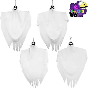 Decor Hanging Ghost Witch Hat Halloween Decorations Indoor Outside Ornaments Halloween Party Hanging Ghost