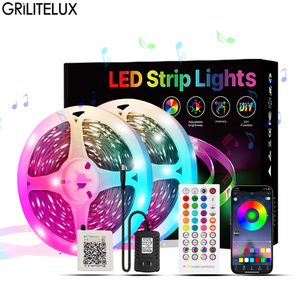 ไฟ LED แบบเส้น 24V SMD5050 IP20 สีดรีมคัลเลอร์ RGB แรงดันต่ำ 12V แถบไฟ 5050 สมาร์ท แสงไฟ LED ขายส่ง - Product Image 1