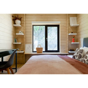 Design moderne NFRC Aluminium Maison Fenêtres à battants Écran en acier inoxydable Filet balançoire Ouvert Usine Prix bon marché pour les hôtels - Product Image 3