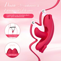 Vibrateur lingual portable pour femmes avec télécommande sans fil et sangle de fixation, appareil de bien-être personnel, vente en gros