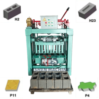 Machine à fabriquer des blocs de qualité industrielle QT4-35, usine de briques en ciment semi-automatique pour une exploitation continue 24h/24 et 7j/7