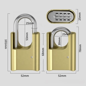 4 chữ số còng dưới bảo vệ khóa kết hợp, 50mm ổ khóa không thấm nước, chống gỉ antitheft Khóa móc, ổ khóa nặng - Product Image 2