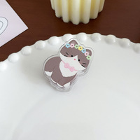 Clips de Papel Acrílicos con Diseño de Gato de Dibujos Animados, Clips de PP Kawaii para Organizar Documentos, Marcar Libros, Sellar Bolsas de Comida, para Estudiantes y Oficina