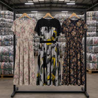 Robes en cachemire vintage pour femmes, vente en gros, surplus de stock, silhouette droite, vêtements de mode modernes, Chine