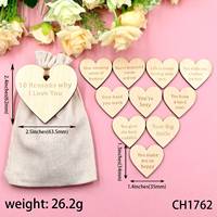 CH1762 Saint Valentin DIY Art Crafts 3mm D'épaisseur Coeur En Bois Pièces et Tranches Contreplaqué Sûr pour La Décoration De La Maison Cadeau pour Les Amoureux