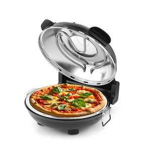 <span class=keywords><strong>Forno</strong></span> Elettrico per <span class=keywords><strong>Pizza</strong></span> da 12 Pollici, Controllo Meccanico, Struttura in Acciaio Inox, <span class=keywords><strong>Pietra</strong></span> Refrattaria in Ceramica, Multifunzione per <span class=keywords><strong>Casa</strong></span> - Product Image 3