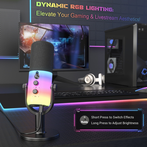 Tiện ích innovants <span class=keywords><strong>2025</strong></span> mới lạ mới đến xu hướng sản phẩm toàn bộ RGB năng động <span class=keywords><strong>microphone</strong></span> - Product Image 2