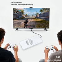 Console de jeu PS2 dernière génération 128 Go, plus de 35 simulateurs avec jeux rétro classiques 3D, qualité supérieure, lecteur de jeux G99, prend en charge les deux joueurs