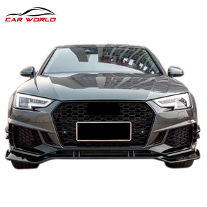 A4L 2017-2019 RS4 Plastic Body Kits Front Bumper Lip Grille & Rear Bumper <b>Face</b> Kit Car Accessories - Product Image 5