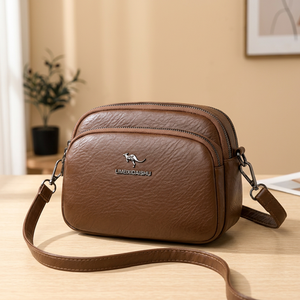 New Vintage Fashionable Lady Single-Layer PU Women's Shoulder/Crossbody Bag <b>Zip</b> Closure Summer Daily Life Shopping - Product Image 3
