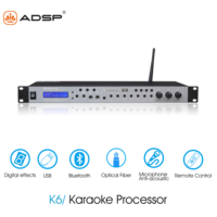 Usine en gros métal karaoké effecteur haut-parleur processeur processeur Audio numérique Double écho Bluetooth/filaire/connectivité USB