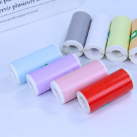 Rouleaux d'étiquettes adhésives thermiques en PP couleur macaron personnalisées, étiquettes d'emballage synthétiques imperméables avec impression pleine couverture
