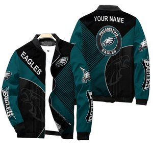 Chaquetas Bomber de Talla Grande para Hombre, Resistentes al Viento, con Cierre de Cremallera, Personalizables para Equipos, Marca Trademark Soccer - Product Image 5