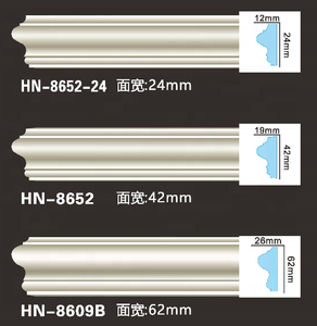 HN-8652 Polyurethane Khung Cửa Sổ Ghế Đường Sắt Đúc Trần Và Trang Trí Tường <span class=keywords><strong>PU</strong></span> <span class=keywords><strong>Plain</strong></span> Moulding - Product Image 6