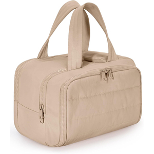Puffy Fashion Travel for Case with Zipper Closure Wide-open Design for Women <b>Large</b> Capacity Cosmetic <b>Makeup</b> <b>Bag</b> - Product Image 1