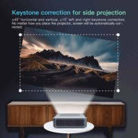 Proyektor Portabel Yinzam X1 KTV Kantor Home Theater Proyektor 1200 Lumens Video Android 9 Projecteur 2GB+16GB Proyektor LED