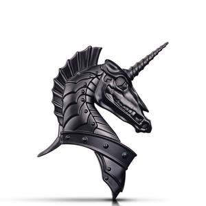 Personalidad Anime dibujos animados unicornio coche emblema alta calidad Metal guerra caballo coche insignia - Product Image 4
