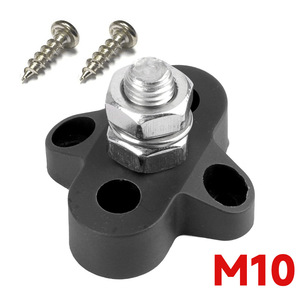 Screw Battery <b>Terminals</b> M8 M10 Red Black Nylon Brass For Cars Boats RVs Vehicles 12V 24V - Product Image 3