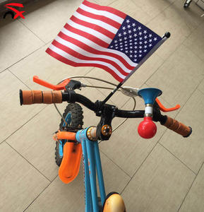 Bandera de todos los países, tamaño personalizado, 5,5x8 pulgadas, poliéster, Bandera de seguridad para <span class=keywords><strong>bicicletas</strong></span> americanas, bandera con poste - Product Image 6