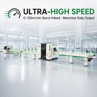 Scie à découper le bois CNC optimisée avec système de tri, caméra industrielle 4K haute performance et scanner visuel IA