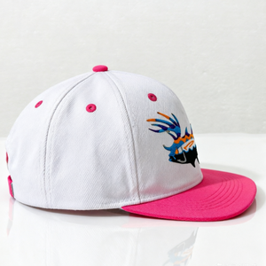 หมวกตกปลาปักลายตามสั่ง หมวกกีฬากลางแจ้ง OEM เวียดนาม หมวกแก๊ปปีกแบนแบบ Snapback สีตัดกัน - Product Image 5