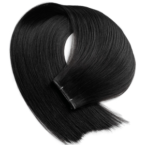 Extensions per <span class=keywords><strong>capelli</strong></span> <span class=keywords><strong>veri</strong></span> Haiyi Hair Genius Weft Double Drawn, nuove, vergini, con cuticole allineate, <span class=keywords><strong>capelli</strong></span> cinesi all'ingrosso # Colore Popolare 1B - Product Image 4