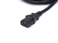 Cable de Extensión de Corriente CA KESHI UK, 240V, 3 Enchufes, 1 Tomacorriente, 13 Amperios, Cable SJTW de PVC y Cobre de 1m, para Electrodomésticos y Luces de Escenario