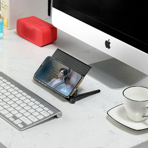 Computer Monitor Holder <b>Router</b> Organizer Black And White Desktop Storage No Drilling Required - Product Image 4
