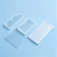 Bloc de calibration circulaire translucide en quartz fusionné visible pour usage en laboratoire