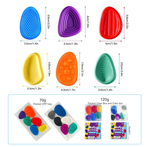 Jouets sensoriels en silicone sans BPA pour adultes et enfants autistes, pierres apaisantes pour soulager le stress - Product Image 3