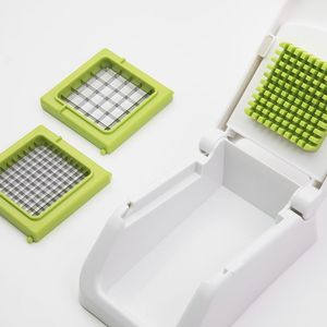 Mini cortador de verduras manual de plástico verde, rebanador, triturador, accesorio de cocina para cortar frutas - Product Image 6