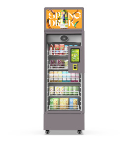 Tùy chỉnh 24-giờ ai thông minh mở-phía trước thương mại Máy bán hàng tự động với đôi thông minh máy ảnh thương mại tủ lạnh cho Snack - Product Image 2